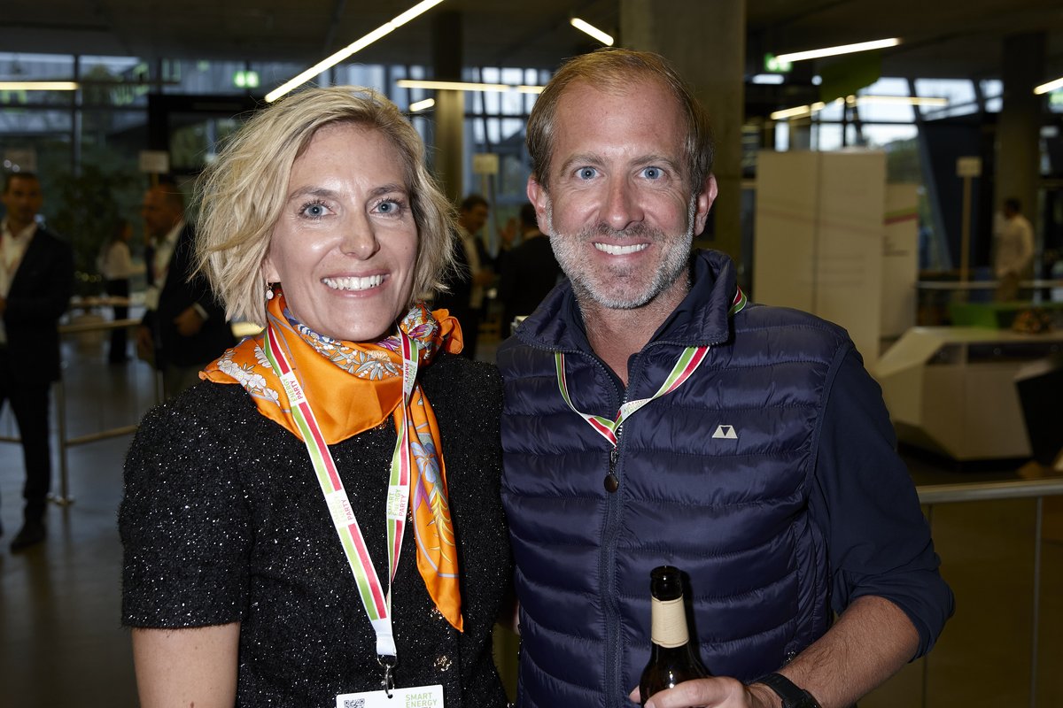 Auch Energieversorger waren dabei: Für Energie 360° kamen Sandra Trittin und Reto Baschera.