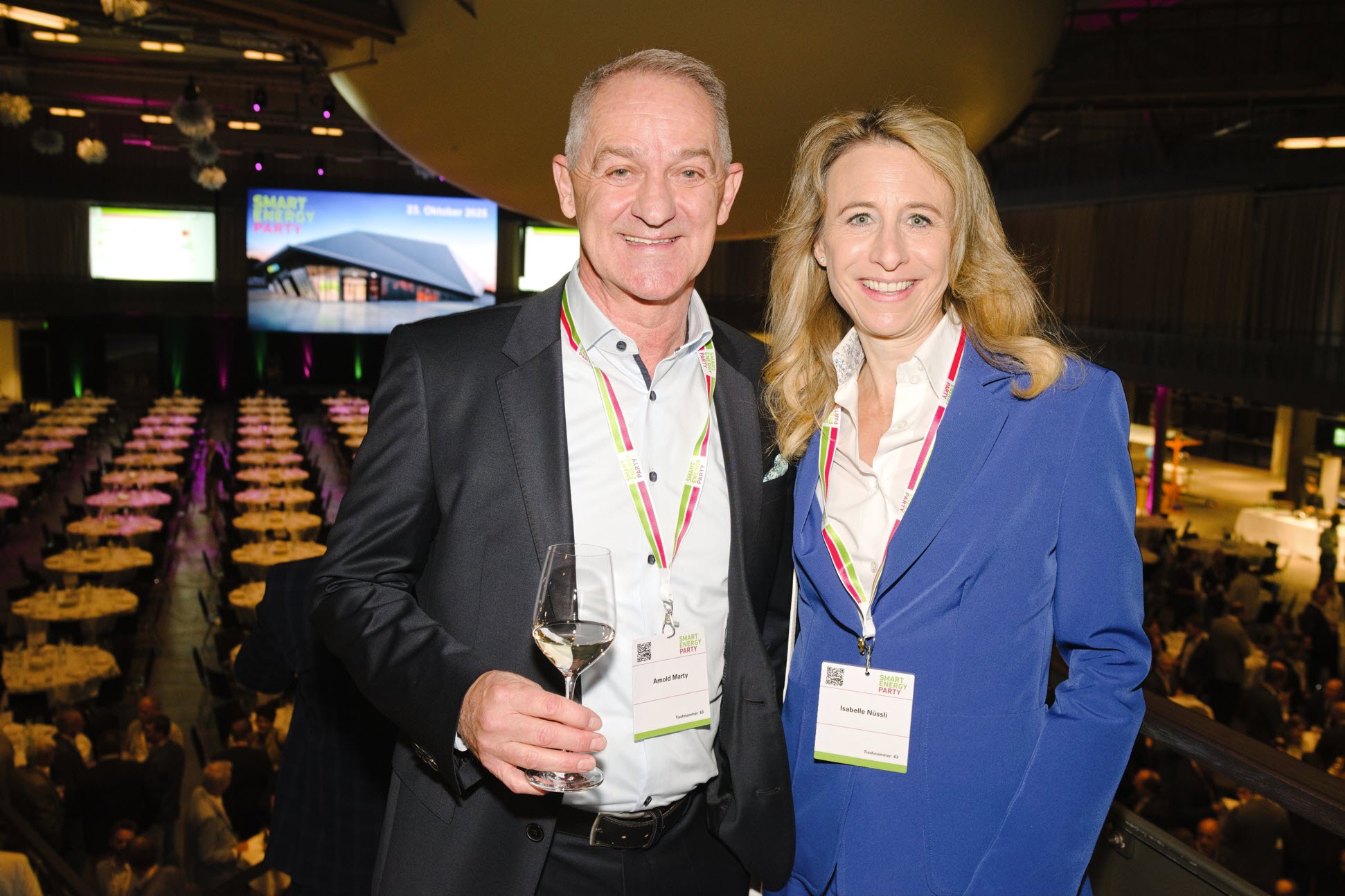 Die Gastgeber des Tischs des Consulting-Unternehmens Roy C. Hitchman AG: Arnold Marty und Isabelle Nüssli.