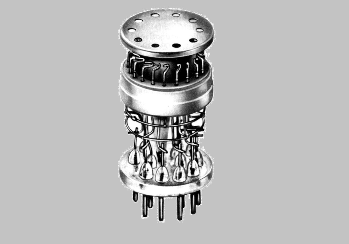 Bild 10 Erstmals an der Muba 1957 gezeigte Zählröhre.