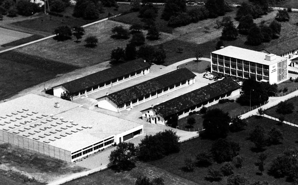 Bild 9 Die Gebäude der Firma Elesta, Bad Ragaz, im Jahre 1962.