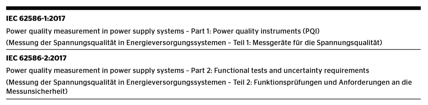 <strong>Tabelle 2</strong> Normen für Geräteklassen und Prüfverfahren.