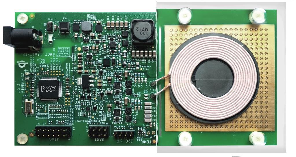 Design de référence d’un chargeur 15 W sans fil à une bobine et à fréquence fixe de NXP Semiconductors.