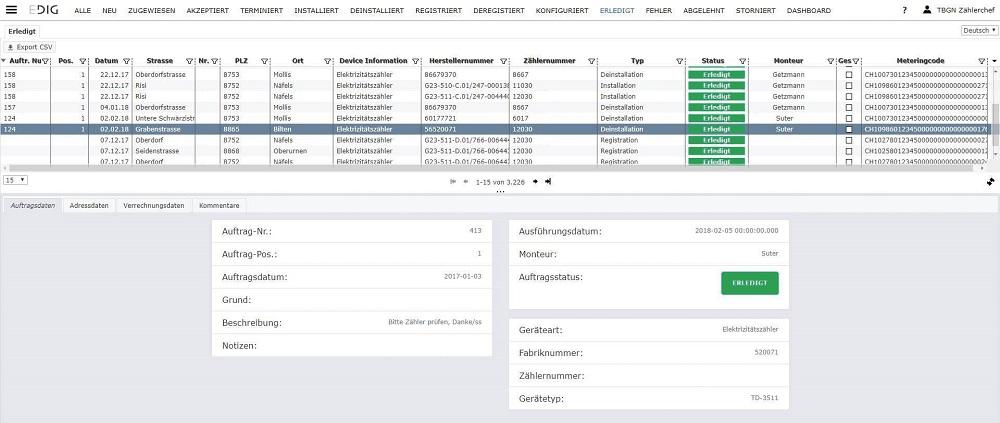 Mobil nutzbares Anwenderportal mit Offline-Modus für Aussendienstmitarbeiter.