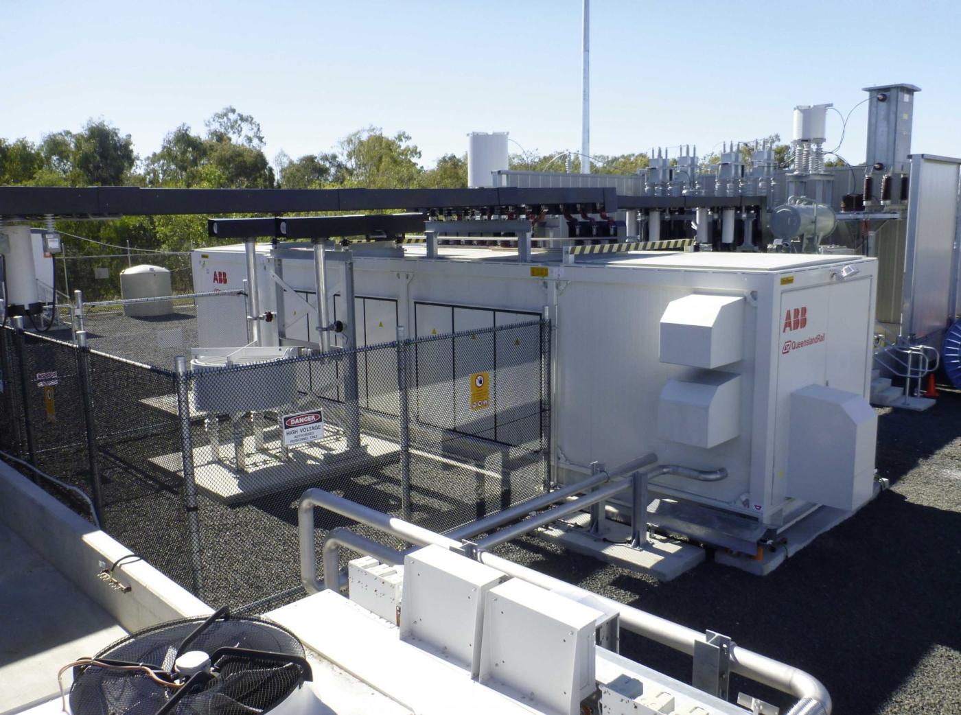 20-MVA-Phasenwandler in Wulkuraka (Queensland, AU), an 3 AC 110 kV 50 Hz.