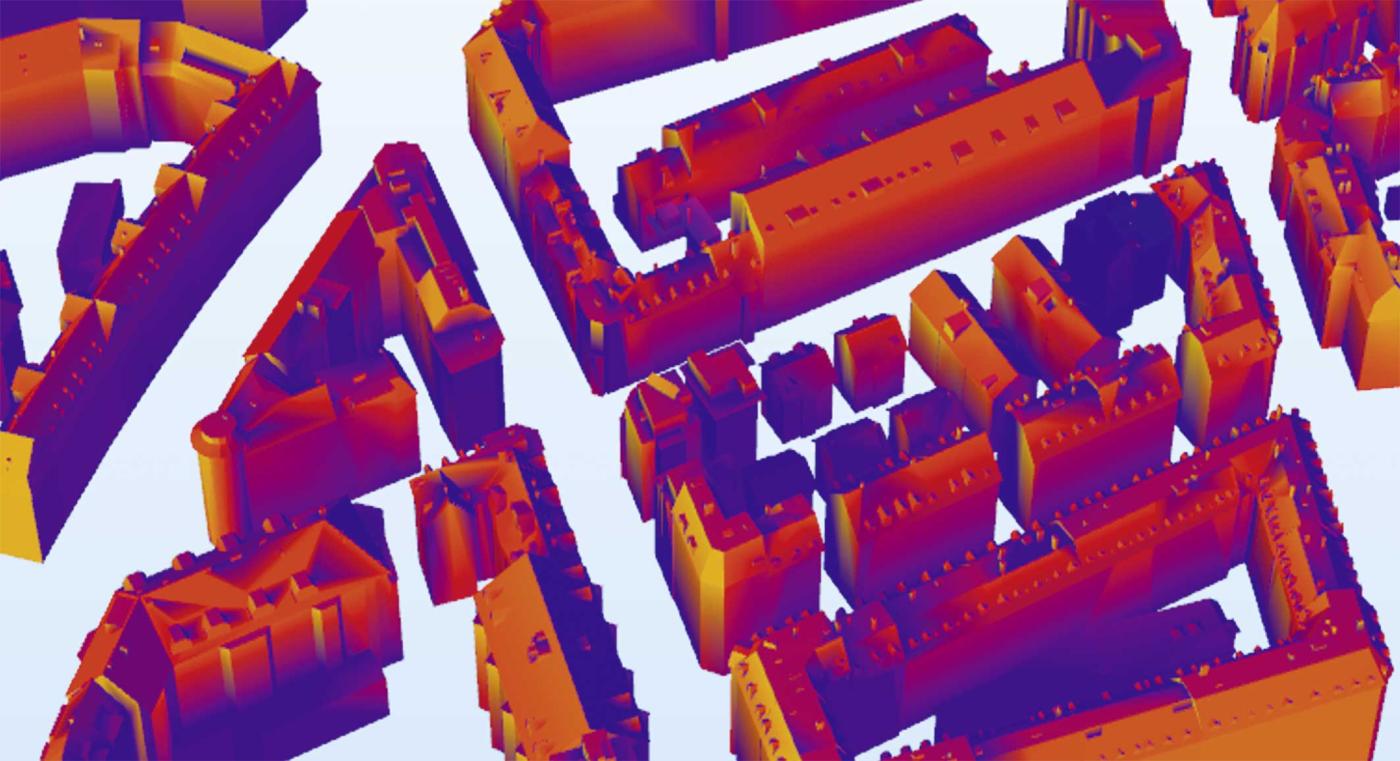 Anhand von Karten prognostiziert Kristina Orehounigs Team an der Empa das Solarpotenzial jedes Gebäudes in der Schweiz.