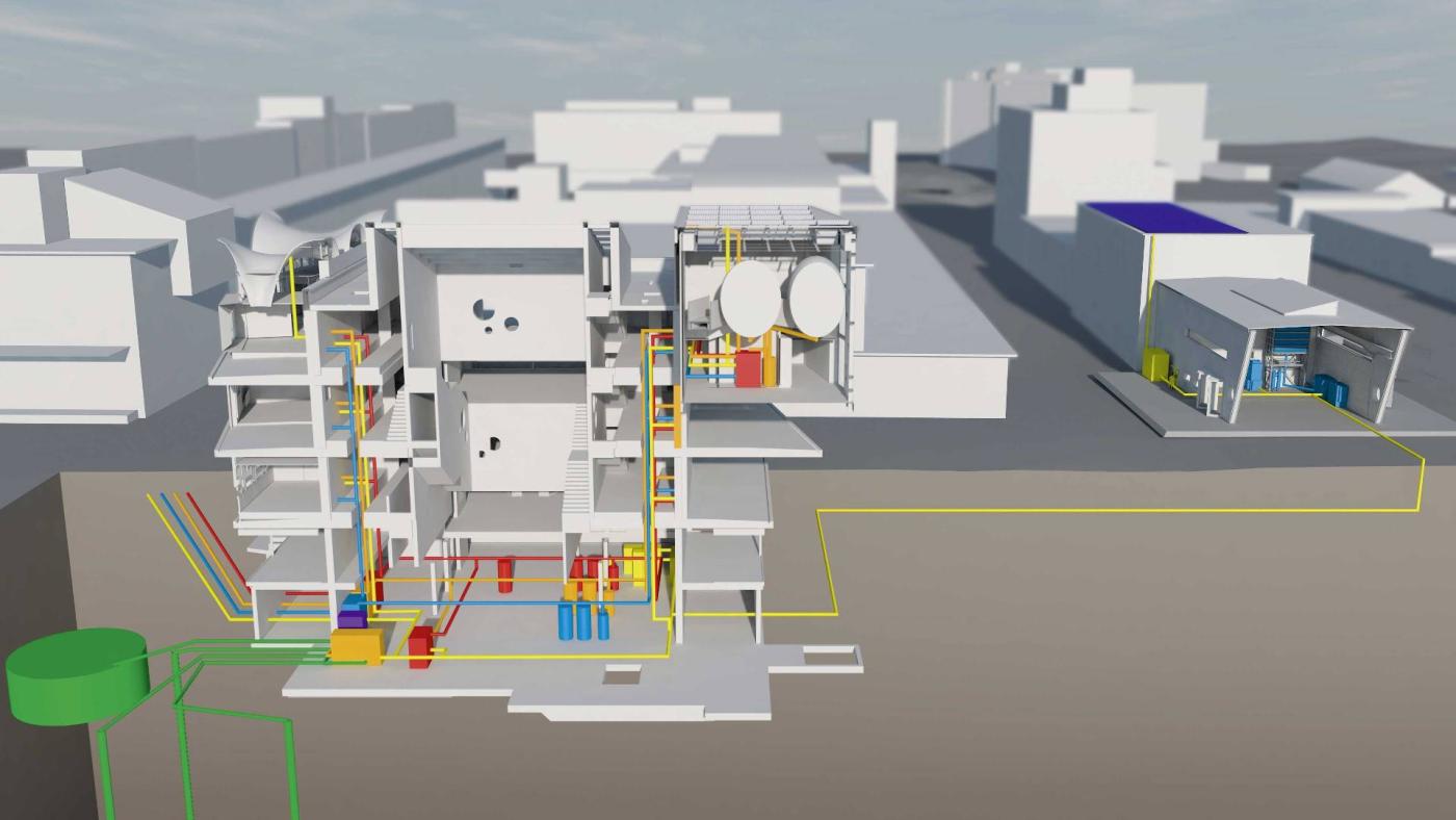 Integrierte Energiesysteme: Die Empa erprobt in ihrem Versuchsgebäude Nest neue Konzepte.