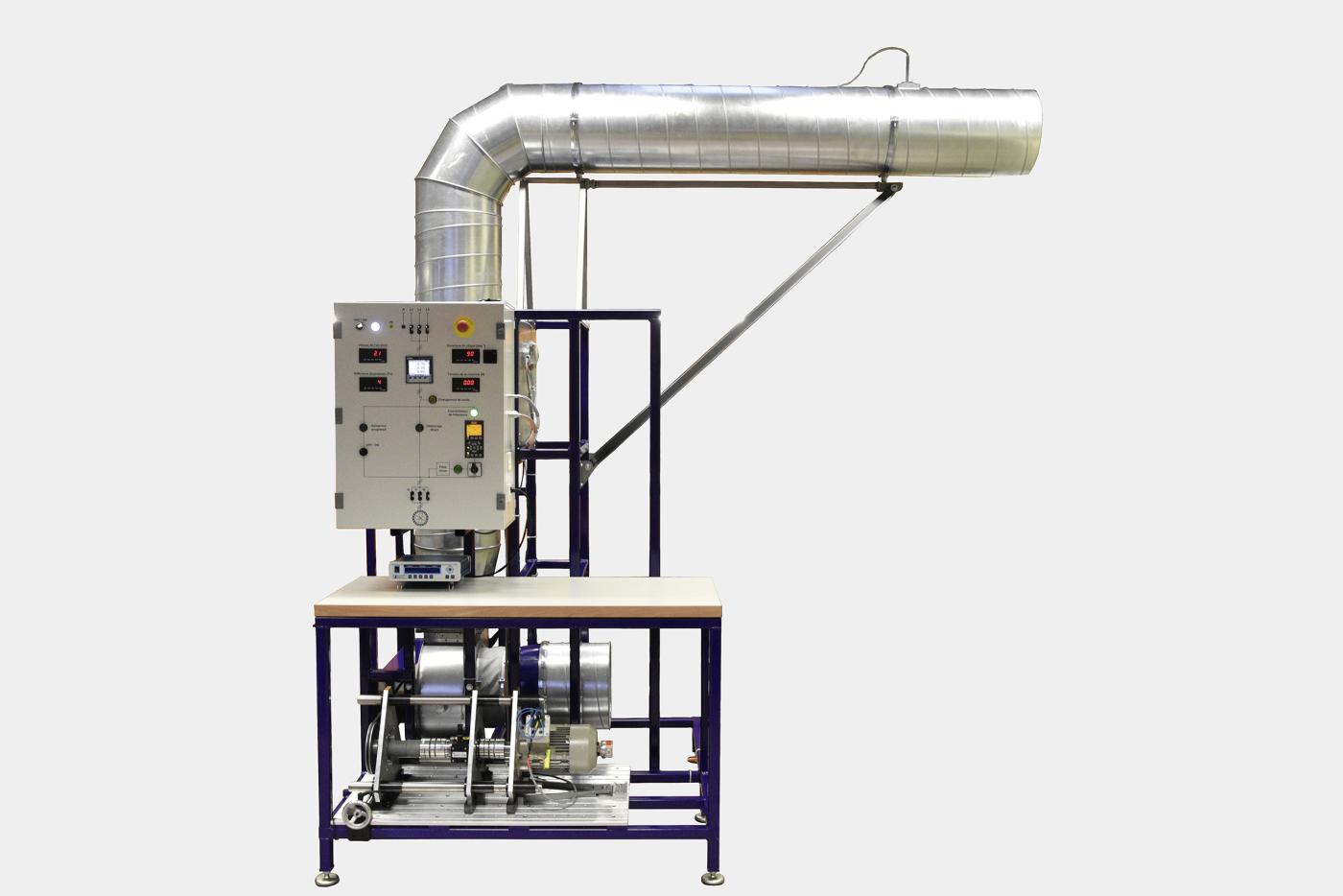<strong>Figure 1</strong> Banc d’essai développé pour l’analyse énergétique de différentes configurations de systè­mes de ventilation.