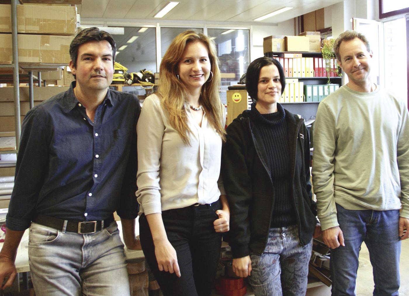 Das Team: Andreas Fantoni, Markéta Fantoni, Fabienne Graf und Silvio Rahm (v.l.).
