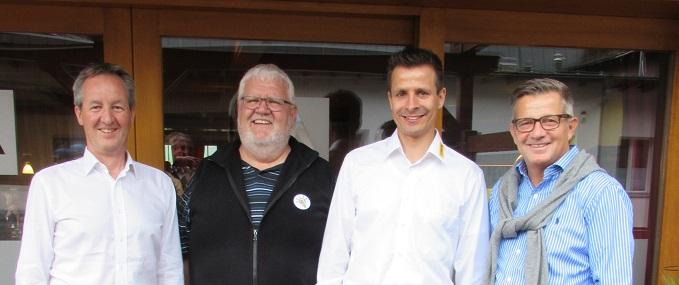 Peter Stähli (Verwaltungsratspräsident LWA), Emanuel Aellig, Pascal von Allmen (seit 1. Januar 2019 Geschäftsführer LWA), Michael Frank (Direktor VSE).