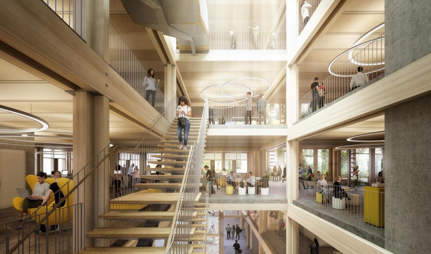 Perspektive Atrium.