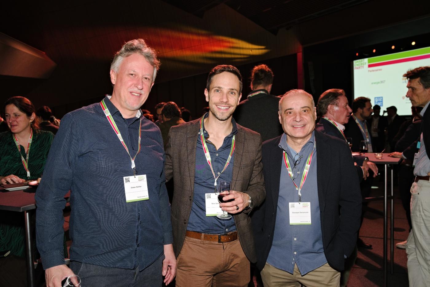 Dieter Bühler, Enertrans Switzerland, Reto Spadini, Swissgrid, et Giuseppe Santamaria, Siemens Energy.