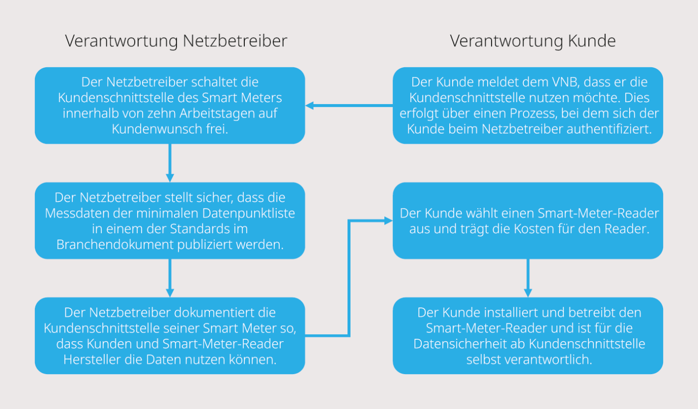 <strong>Bild 2</strong> Verantwortlichkeiten der Netzbetreiber und Kunden bei der Nutzung der Kundenschnittstelle.&nbsp;<br>&nbsp;