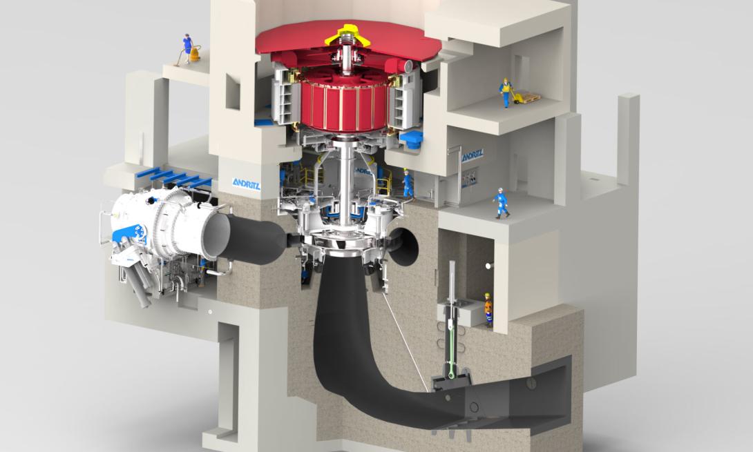 Vier 350-MW-Pumpturbinen für China