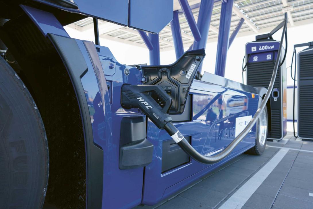Remplacement des camions diesel par des véhicules électriques